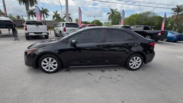 2020 Black Toyota Corolla (5YFEPRAE4LP) with an 4 1.8 L engine, Variable transmission, located at 27610 S Dixie Hwy, Homestead, FL, 33032, (305) 749-2348, 25.510241, -80.438301 - KBB.com 10 Coolest New Cars Under $20,000. Delivers 38 Highway MPG and 30 City MPG! This Toyota Corolla boasts a Regular Unleaded I-4 1.8 L/110 engine powering this Variable transmission. Wireless Phone Connectivity, Wheels: 16 Wide Vent Steel, Wheels w/Full Wheel Covers.*This Toyota Corolla Comes E - Photo#1
