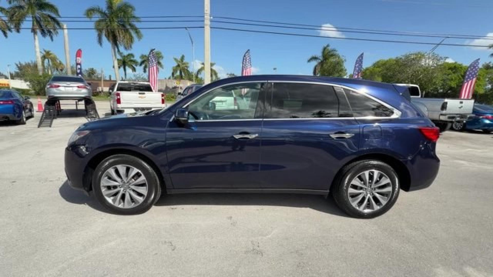 2014 Blue Acura MDX (5FRYD4H49EB) with an 6 3.5 L engine, Automatic transmission, located at 27610 S Dixie Hwy, Homestead, FL, 33032, (305) 749-2348, 25.510241, -80.438301 - IIHS Top Safety Pick+. Only 96,714 Miles! Boasts 27 Highway MPG and 18 City MPG! This Acura MDX boasts a Premium Unleaded V-6 3.5 L/212 engine powering this Automatic transmission. Window Grid Antenna, Voice Activated Dual Zone Front Automatic Air Conditioning, Vehicle Stability Assist Electronic St- Photo#1