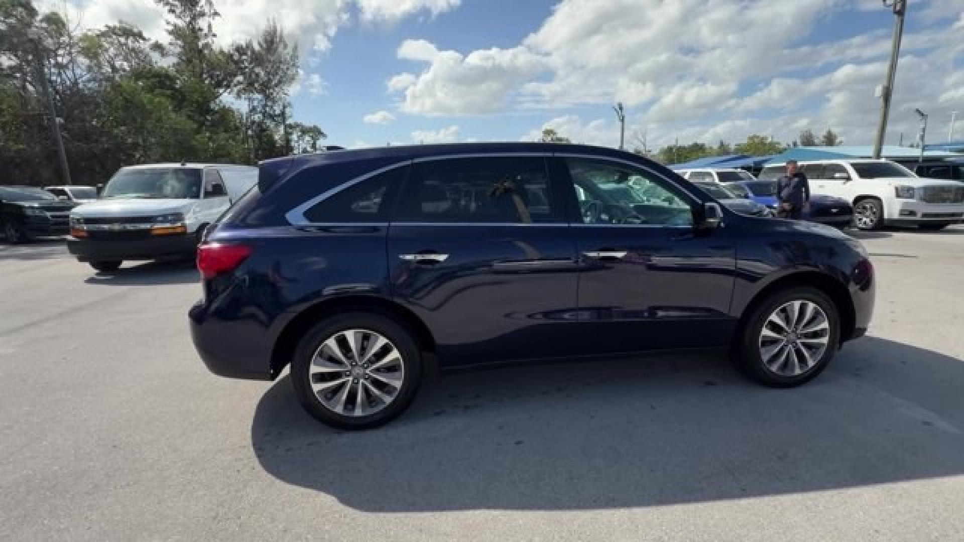 2014 Blue Acura MDX (5FRYD4H49EB) with an 6 3.5 L engine, Automatic transmission, located at 27610 S Dixie Hwy, Homestead, FL, 33032, (305) 749-2348, 25.510241, -80.438301 - IIHS Top Safety Pick+. Only 96,714 Miles! Boasts 27 Highway MPG and 18 City MPG! This Acura MDX boasts a Premium Unleaded V-6 3.5 L/212 engine powering this Automatic transmission. Window Grid Antenna, Voice Activated Dual Zone Front Automatic Air Conditioning, Vehicle Stability Assist Electronic St- Photo#5