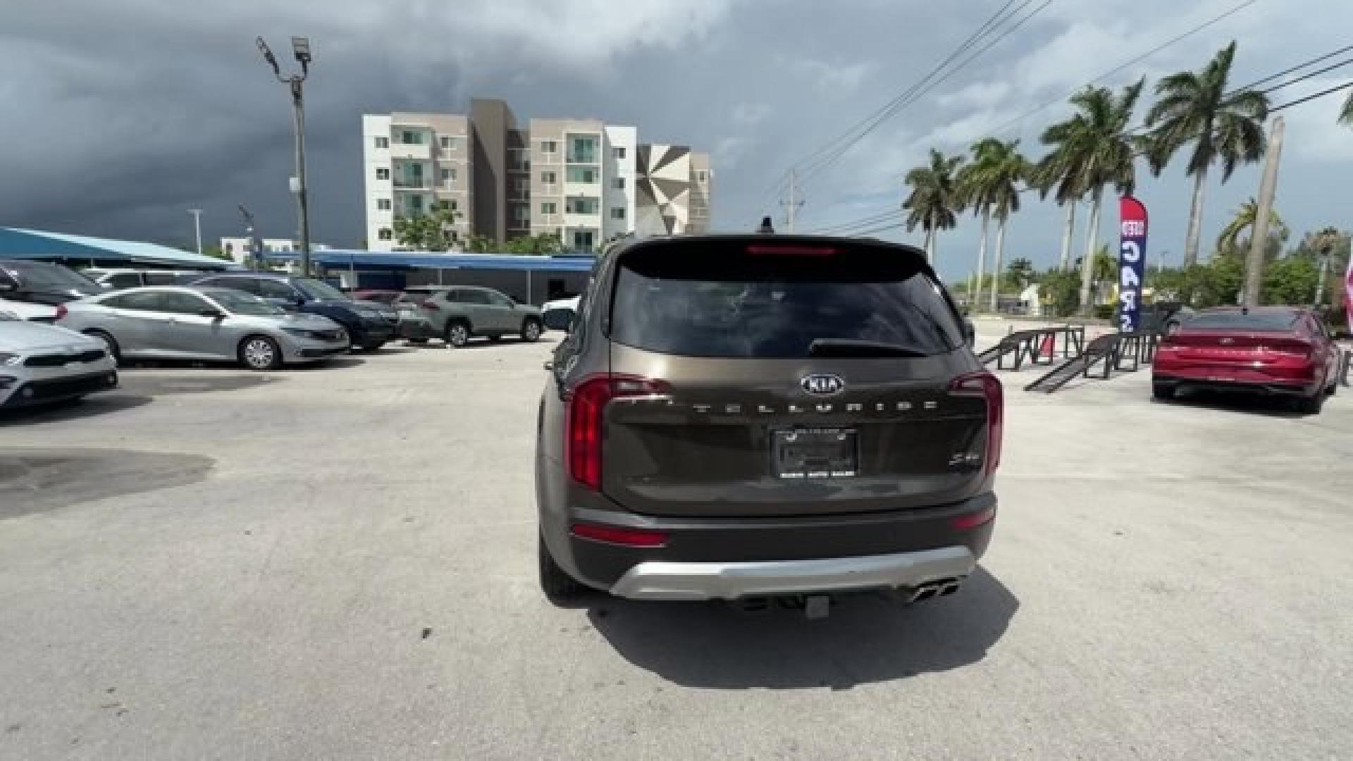 2020 Dark Moss /Black Kia Telluride (5XYP64HC8LG) with an 6 3.8 L engine, Automatic transmission, located at 27610 S Dixie Hwy, Homestead, FL, 33032, (305) 749-2348, 25.510241, -80.438301 - NACTOY 2020 North American Utility of the Year. Scores 26 Highway MPG and 20 City MPG! This Kia Telluride boasts a Regular Unleaded V-6 3.8 L/231 engine powering this Automatic transmission. DARK MOSS, CARPETED FLOOR MATS, BLACK, SOFINO ARTIFICIAL LEATHER UPHOLSTERY.*This Kia Telluride Comes Equippe- Photo#3