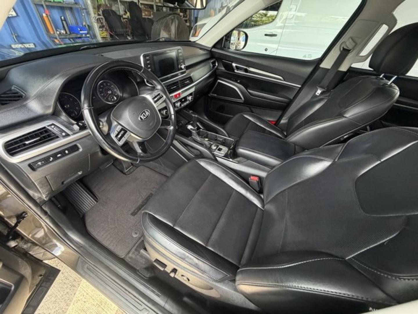 2020 Dark Moss /Black Kia Telluride (5XYP64HC8LG) with an 6 3.8 L engine, Automatic transmission, located at 27610 S Dixie Hwy, Homestead, FL, 33032, (305) 749-2348, 25.510241, -80.438301 - NACTOY 2020 North American Utility of the Year. Scores 26 Highway MPG and 20 City MPG! This Kia Telluride boasts a Regular Unleaded V-6 3.8 L/231 engine powering this Automatic transmission. DARK MOSS, CARPETED FLOOR MATS, BLACK, SOFINO ARTIFICIAL LEATHER UPHOLSTERY.*This Kia Telluride Comes Equippe- Photo#10
