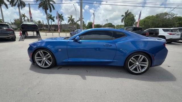 2018 Hyper Blue Metallic /Jet Black Chevrolet Camaro (1G1FB1RX6J0) with an 4 2.0L engine, Automatic transmission, located at 27610 S Dixie Hwy, Homestead, FL, 33032, (305) 749-2348, 25.510241, -80.438301 - KBB.com 10 Coolest Cars Under $25,000. Scores 31 Highway MPG and 22 City MPG! This Chevrolet Camaro delivers a Gas I4 2.0L/122 engine powering this Automatic transmission. WHEELS, 20 (50.8 CM) 5-SPLIT SPOKE PREMIUM GRAY-PAINTED, MACHINED-FACE ALUMINUM, TIRES, 245/40R20, BLACKWALL, ALL-SEASON, RUN-FL - Photo#1