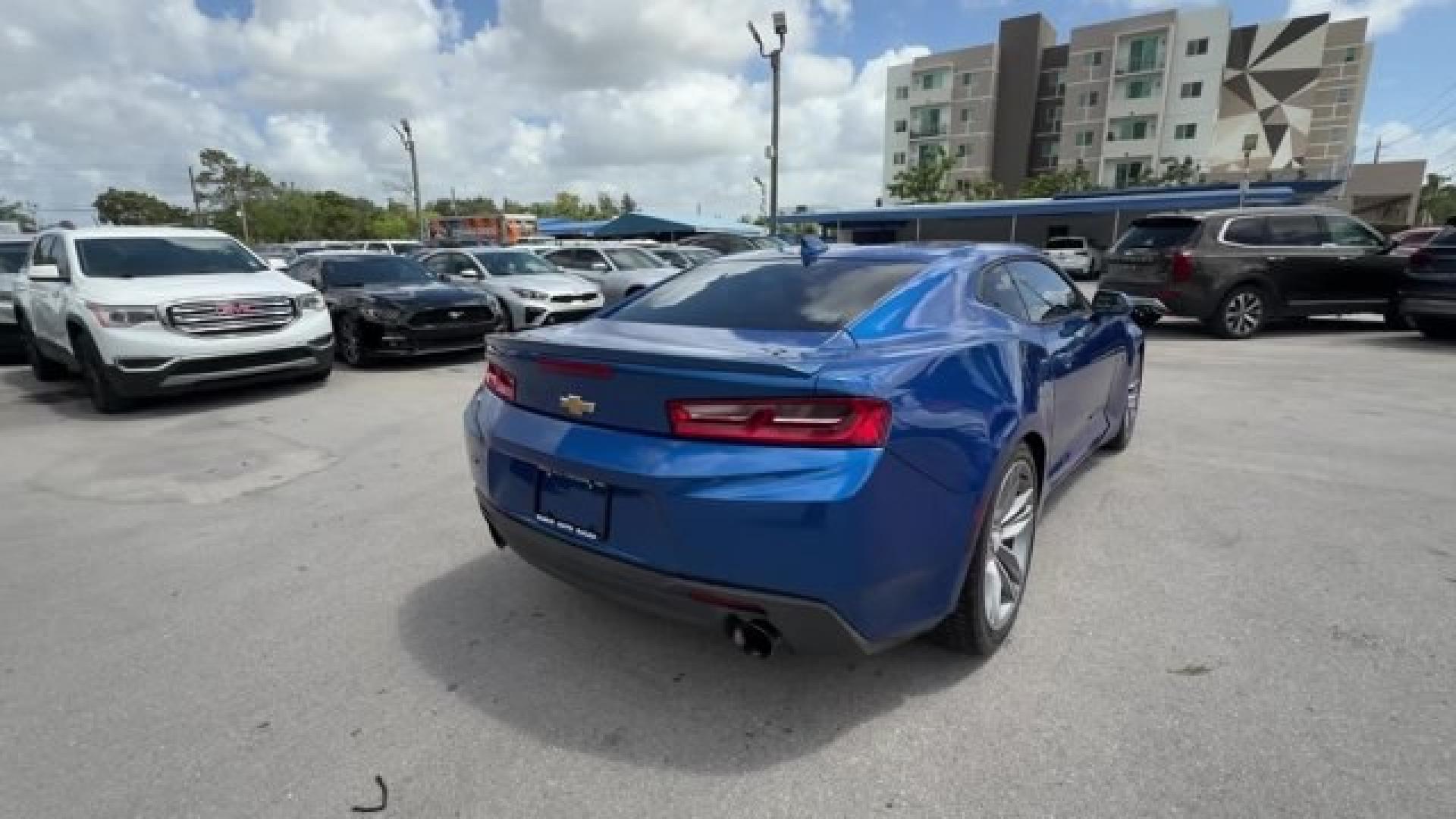 2018 Hyper Blue Metallic /Jet Black Chevrolet Camaro (1G1FB1RX6J0) with an 4 2.0L engine, Automatic transmission, located at 27610 S Dixie Hwy, Homestead, FL, 33032, (305) 749-2348, 25.510241, -80.438301 - KBB.com 10 Coolest Cars Under $25,000. Scores 31 Highway MPG and 22 City MPG! This Chevrolet Camaro delivers a Gas I4 2.0L/122 engine powering this Automatic transmission. WHEELS, 20 (50.8 CM) 5-SPLIT SPOKE PREMIUM GRAY-PAINTED, MACHINED-FACE ALUMINUM, TIRES, 245/40R20, BLACKWALL, ALL-SEASON, RUN-FL- Photo#4