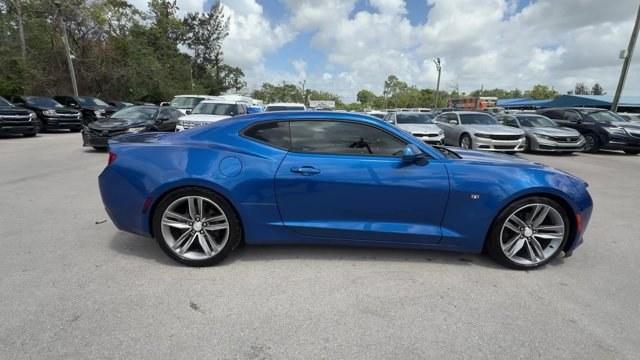 2018 Hyper Blue Metallic /Jet Black Chevrolet Camaro (1G1FB1RX6J0) with an 4 2.0L engine, Automatic transmission, located at 27610 S Dixie Hwy, Homestead, FL, 33032, (305) 749-2348, 25.510241, -80.438301 - KBB.com 10 Coolest Cars Under $25,000. Scores 31 Highway MPG and 22 City MPG! This Chevrolet Camaro delivers a Gas I4 2.0L/122 engine powering this Automatic transmission. WHEELS, 20 (50.8 CM) 5-SPLIT SPOKE PREMIUM GRAY-PAINTED, MACHINED-FACE ALUMINUM, TIRES, 245/40R20, BLACKWALL, ALL-SEASON, RUN-FL - Photo#5
