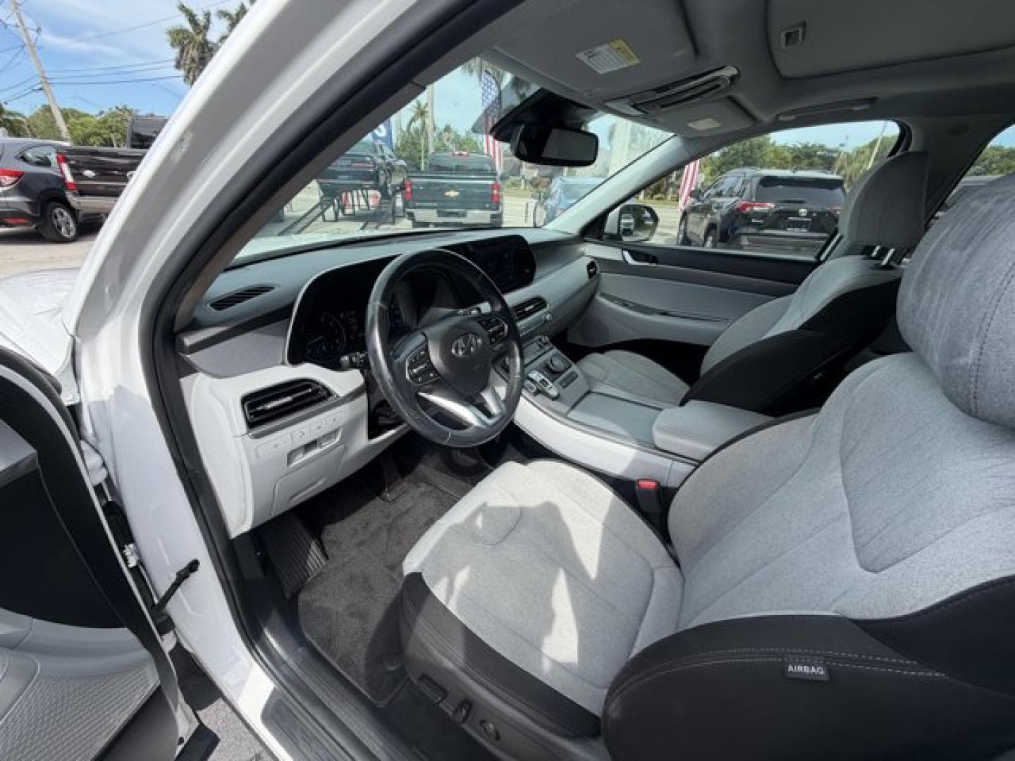 2021 Hyper White /Gray Hyundai Palisade (KM8R24HE4MU) with an 6 3.8 L engine, Automatic transmission, located at 27610 S Dixie Hwy, Homestead, FL, 33032, (305) 749-2348, 25.510241, -80.438301 - Delivers 26 Highway MPG and 19 City MPG! This Hyundai Palisade delivers a Regular Unleaded V-6 3.8 L/231 engine powering this Automatic transmission. OPTION GROUP 01, MUDGUARDS, HYPER WHITE.* This Hyundai Palisade Features the Following Options *CARPETED FLOOR MATS, CARGO TRAY, CARGO NET, CARGO COVE- Photo#10