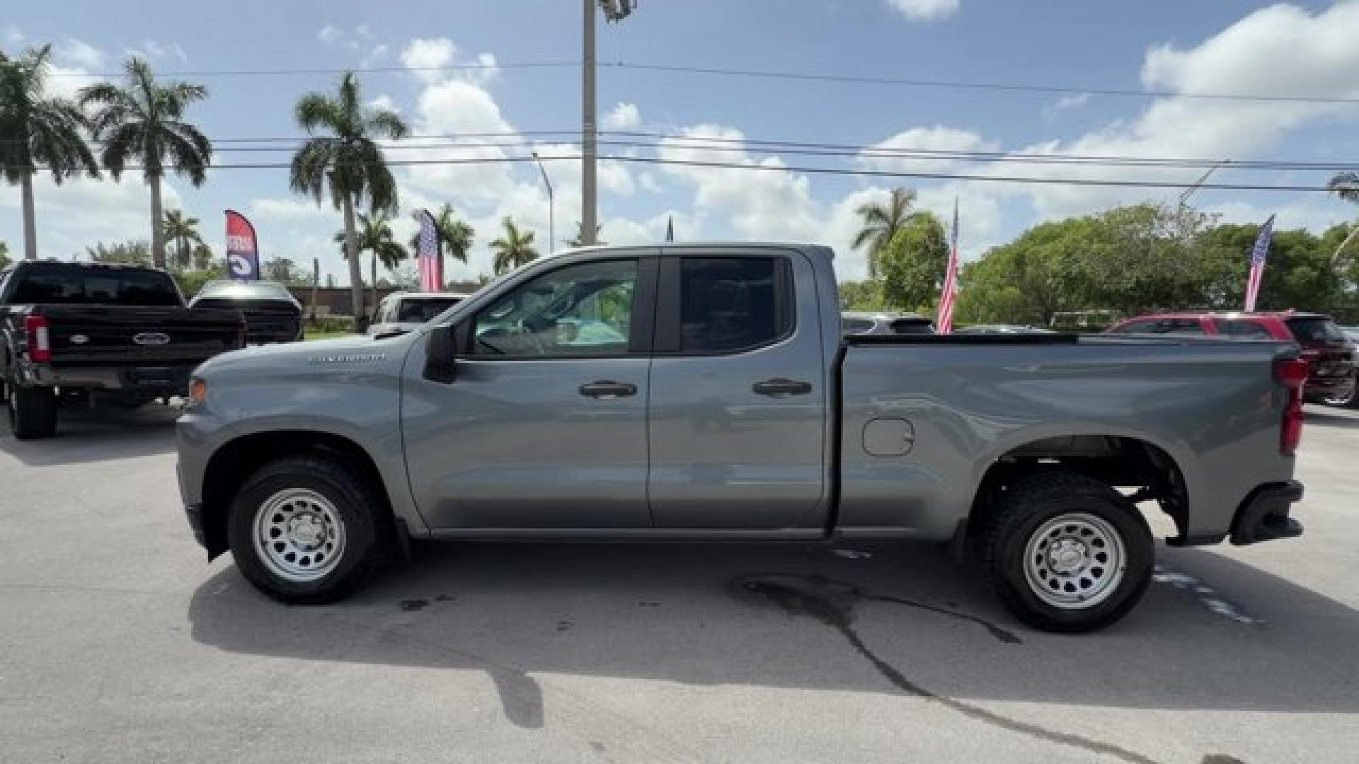 2019 Satin Steel Metallic /Jet Black Chevrolet Silverado 1500 (1GCRWAEH3KZ) with an 6 4.3L engine, Automatic transmission, located at 27610 S Dixie Hwy, Homestead, FL, 33032, (305) 749-2348, 25.510241, -80.438301 - Ward's 10 Best Engines. Boasts 21 Highway MPG and 16 City MPG! This Chevrolet Silverado 1500 delivers a Gas V6 4.3L/262 engine powering this Automatic transmission. WT CONVENIENCE PACKAGE includes (AQQ) Remote Keyless Entry, (QT5) EZ Lift power lock and release tailgate, (AKO) tinted windows, (C49)- Photo#1