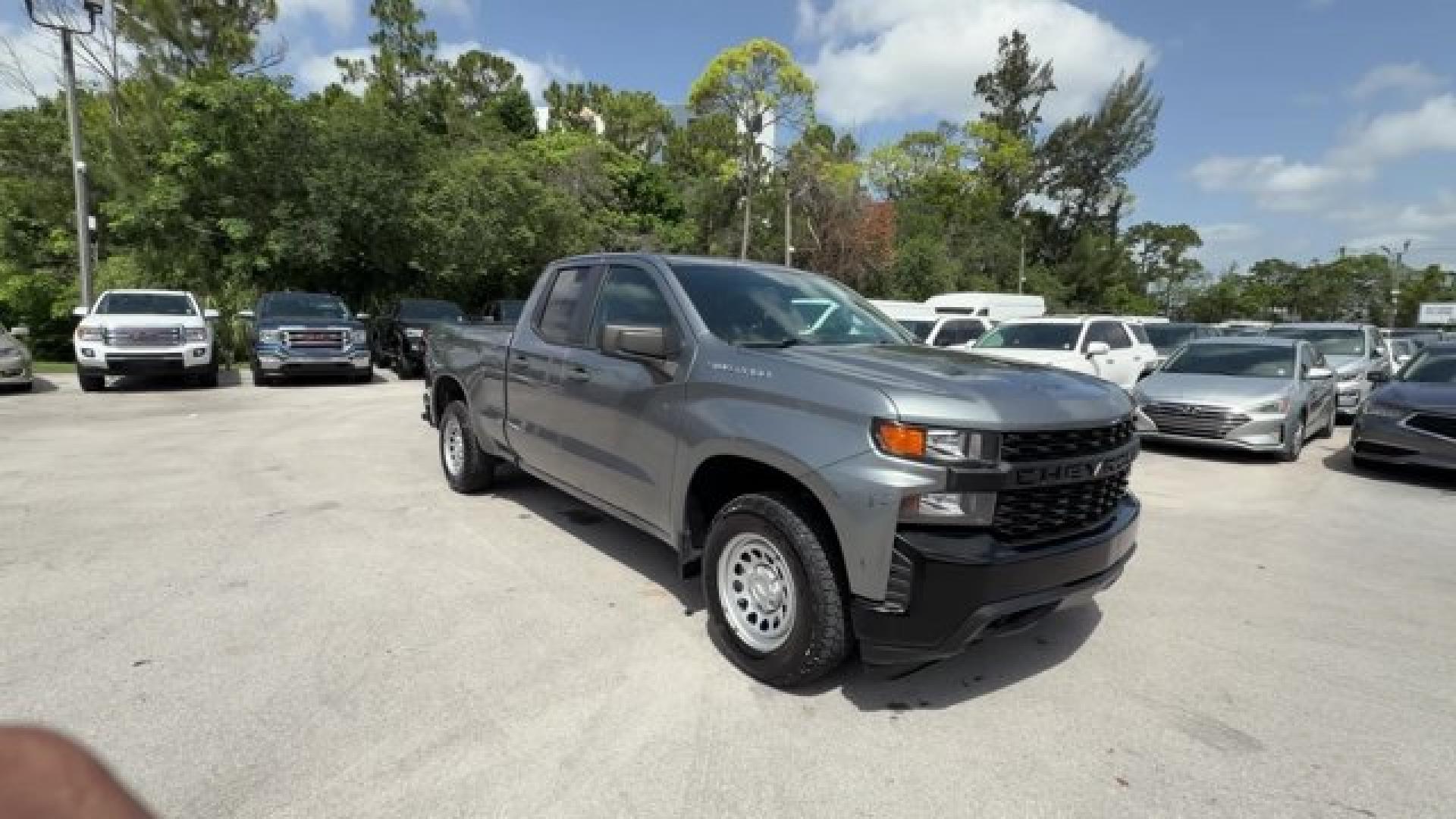 2019 Satin Steel Metallic /Jet Black Chevrolet Silverado 1500 (1GCRWAEH3KZ) with an 6 4.3L engine, Automatic transmission, located at 27610 S Dixie Hwy, Homestead, FL, 33032, (305) 749-2348, 25.510241, -80.438301 - Ward's 10 Best Engines. Boasts 21 Highway MPG and 16 City MPG! This Chevrolet Silverado 1500 delivers a Gas V6 4.3L/262 engine powering this Automatic transmission. WT CONVENIENCE PACKAGE includes (AQQ) Remote Keyless Entry, (QT5) EZ Lift power lock and release tailgate, (AKO) tinted windows, (C49)- Photo#6