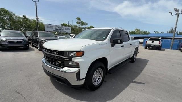 2021 Summit White /Jet Black Chevrolet Silverado 1500 (3GCPWAEH8MG) with an 6 4.3L engine, Automatic transmission, located at 27610 S Dixie Hwy, Homestead, FL, 33032, (305) 749-2348, 25.510241, -80.438301 - Scores 21 Highway MPG and 16 City MPG! This Chevrolet Silverado 1500 boasts a Gas V6 4.3L/262 engine powering this Automatic transmission. WT VALUE PACKAGE includes (PCV) WT Convenience Package and (Z82) Trailering Package, WORK TRUCK PREFERRED EQUIPMENT GROUP includes standard equipment, WHEELS, 17- Photo#0