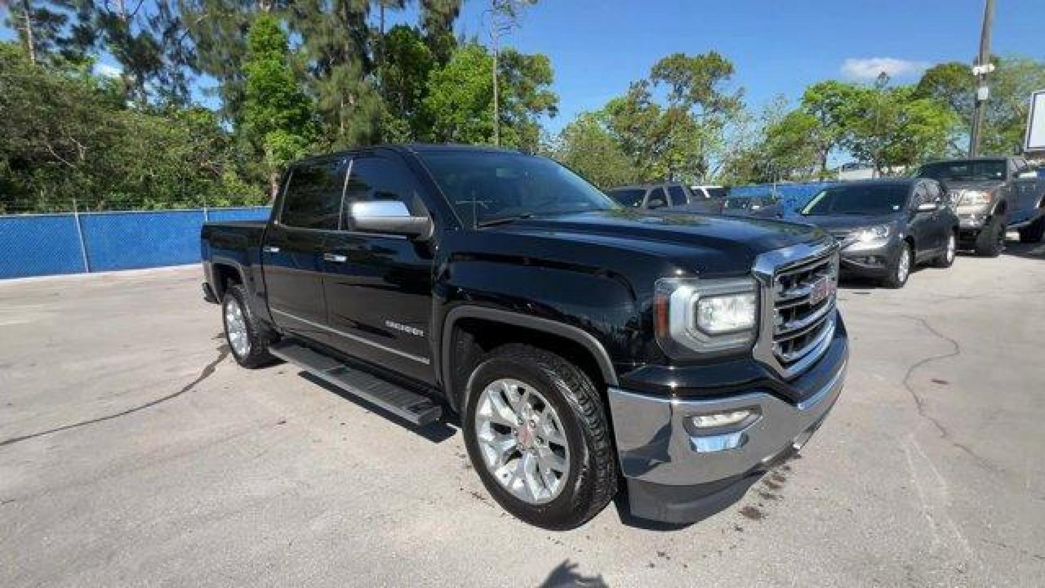 2017 Onyx Black /Black GMC Sierra 1500 SLT (3GTP1NEC9HG) with an EcoTec3 5.3L V8 engine, Automatic transmission, located at 27610 S Dixie Hwy, Homestead, FL, 33032, (305) 749-2348, 25.510241, -80.438301 - Photo #7