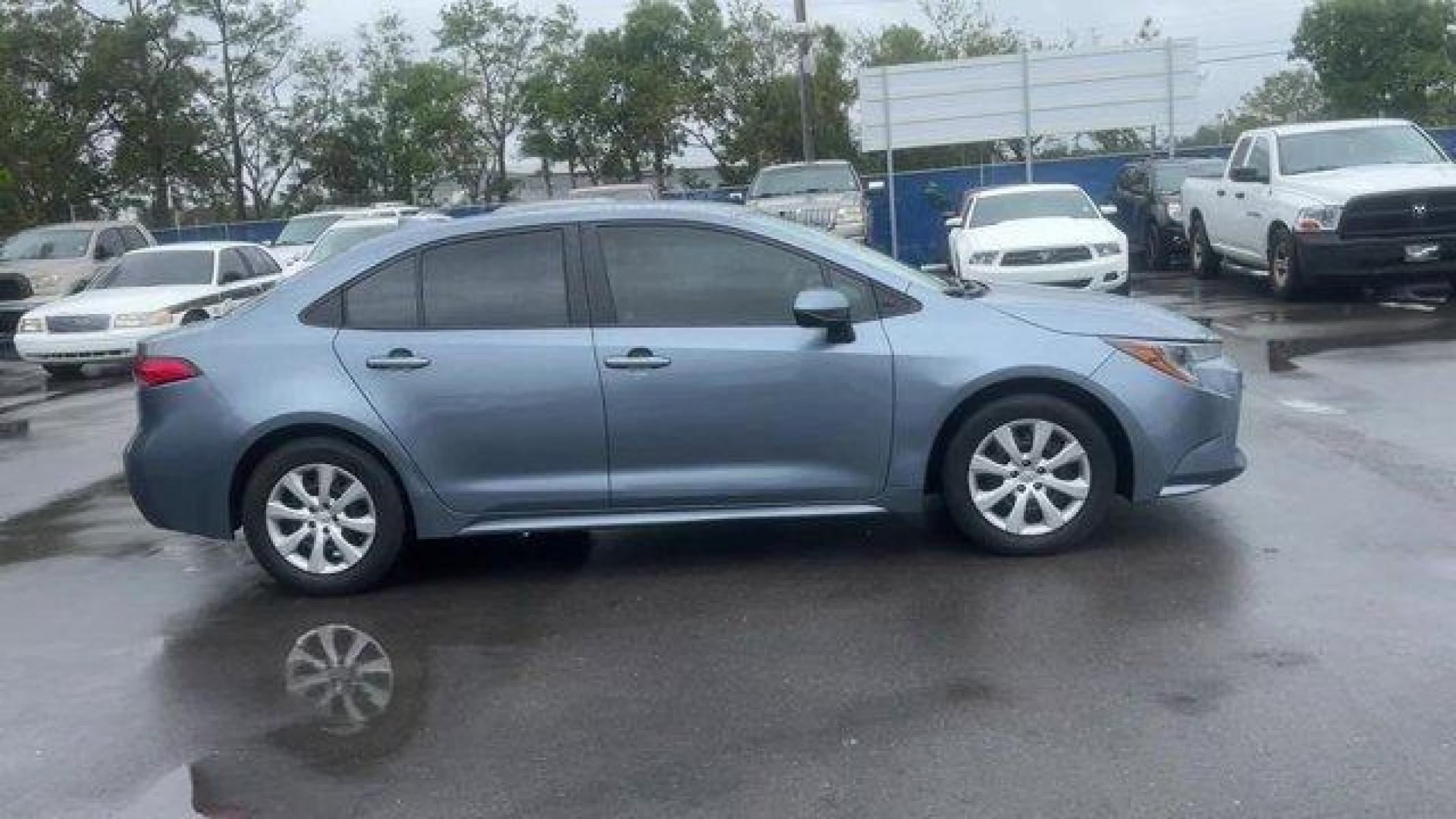 2020 Blue Toyota Corolla LE (5YFEPRAE3LP) with an 4 1.8 L engine, Variable transmission, located at 27610 S Dixie Hwy, Homestead, FL, 33032, (305) 749-2348, 25.510241, -80.438301 - KBB.com 10 Coolest New Cars Under $20,000. Scores 38 Highway MPG and 30 City MPG! This Toyota Corolla delivers a Regular Unleaded I-4 1.8 L/110 engine powering this Variable transmission. Wheels: 16 Wide Vent Steel, Wheels w/Full Wheel Covers, Variable Intermittent Wipers.*This Toyota Corolla Comes - Photo #8
