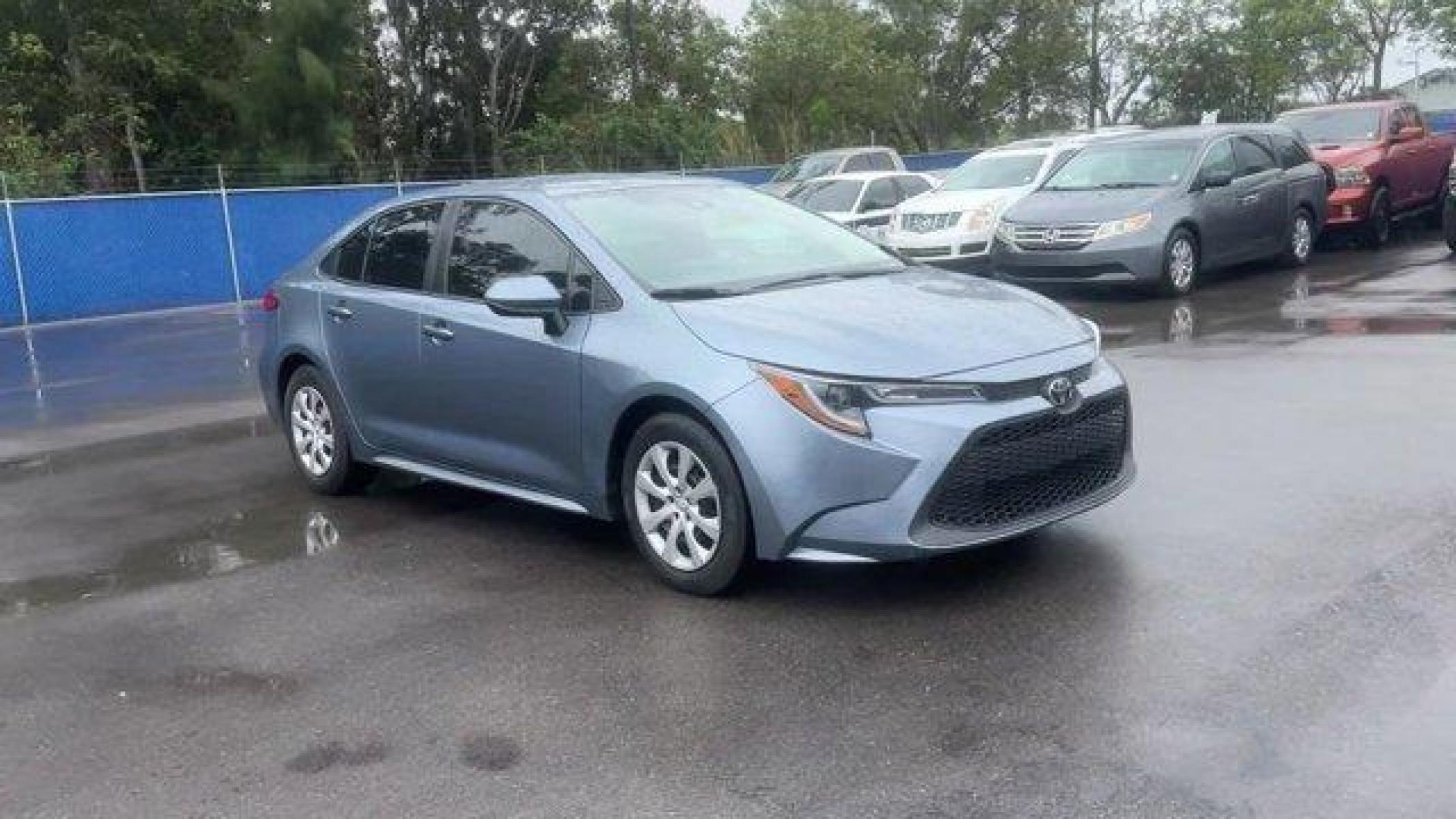 2020 Blue Toyota Corolla LE (5YFEPRAE3LP) with an 4 1.8 L engine, Variable transmission, located at 27610 S Dixie Hwy, Homestead, FL, 33032, (305) 749-2348, 25.510241, -80.438301 - KBB.com 10 Coolest New Cars Under $20,000. Scores 38 Highway MPG and 30 City MPG! This Toyota Corolla delivers a Regular Unleaded I-4 1.8 L/110 engine powering this Variable transmission. Wheels: 16 Wide Vent Steel, Wheels w/Full Wheel Covers, Variable Intermittent Wipers.*This Toyota Corolla Comes - Photo #9