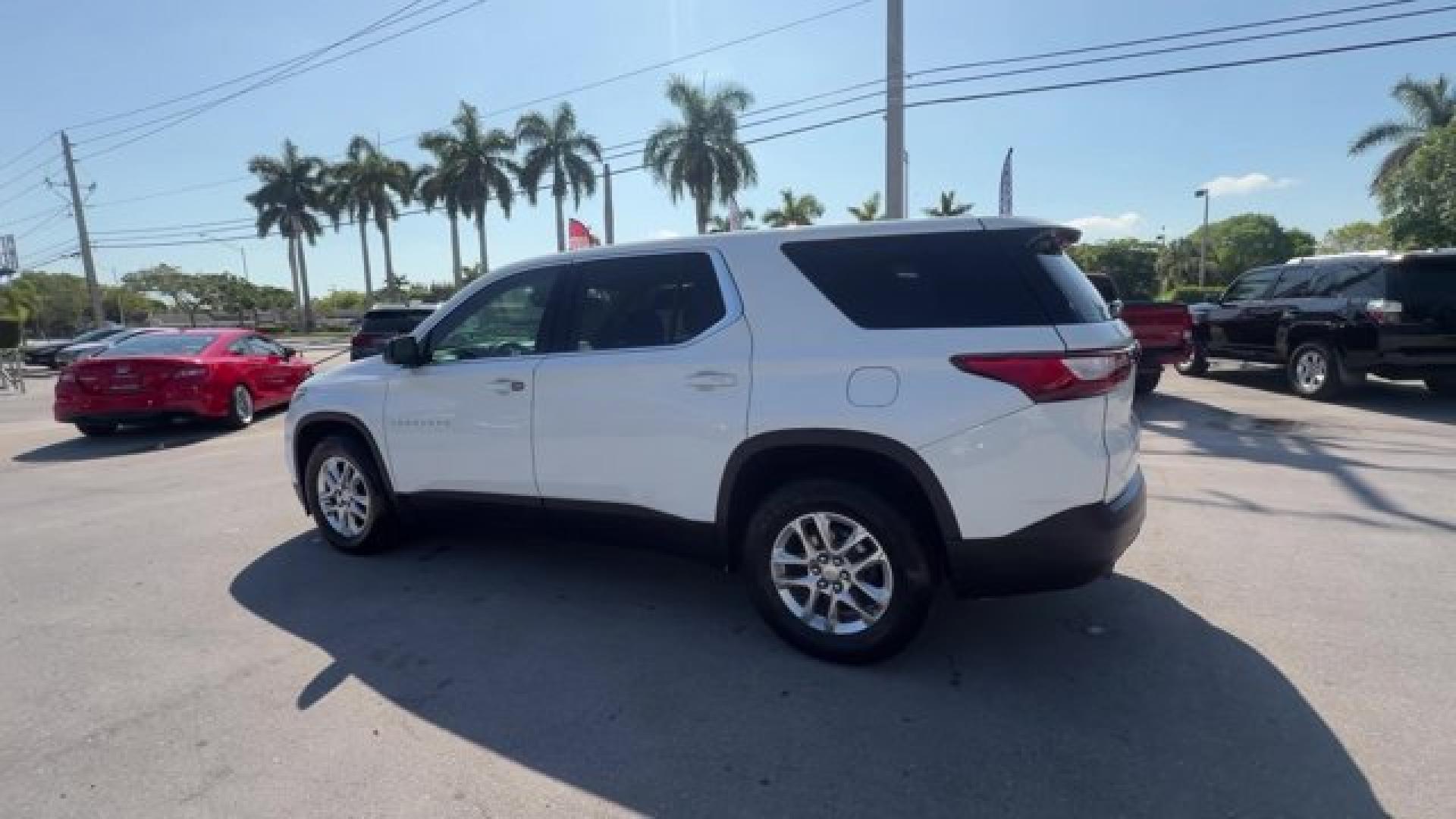 2019 Summit White /Jet Black Chevrolet Traverse LS (1GNERFKW6KJ) with an 6 3.6L engine, Automatic transmission, located at 27610 S Dixie Hwy, Homestead, FL, 33032, (305) 749-2348, 25.510241, -80.438301 - KBB.com 12 Best Family Cars. Delivers 27 Highway MPG and 18 City MPG! This Chevrolet Traverse boasts a Gas V6 3.6L/217 engine powering this Automatic transmission. WHEELS, 18 (45.7 CM) BRIGHT SILVER PAINTED ALUMINUM (STD), TRANSMISSION, 9-SPEED AUTOMATIC (STD), TIRES, P255/65R18 ALL-SEASON BLACKWALL- Photo#2