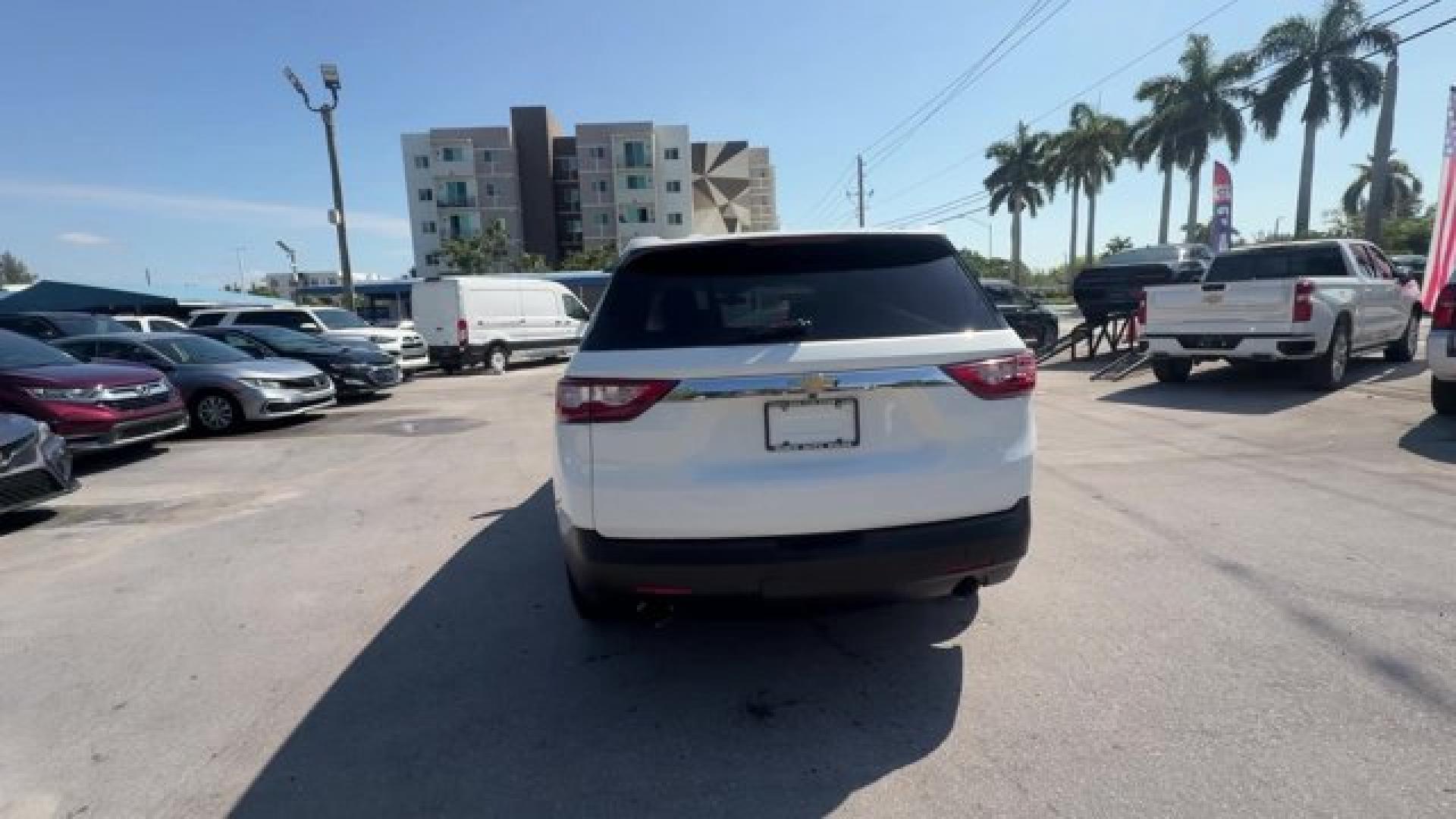 2019 Summit White /Jet Black Chevrolet Traverse LS (1GNERFKW6KJ) with an 6 3.6L engine, Automatic transmission, located at 27610 S Dixie Hwy, Homestead, FL, 33032, (305) 749-2348, 25.510241, -80.438301 - KBB.com 12 Best Family Cars. Delivers 27 Highway MPG and 18 City MPG! This Chevrolet Traverse boasts a Gas V6 3.6L/217 engine powering this Automatic transmission. WHEELS, 18 (45.7 CM) BRIGHT SILVER PAINTED ALUMINUM (STD), TRANSMISSION, 9-SPEED AUTOMATIC (STD), TIRES, P255/65R18 ALL-SEASON BLACKWALL- Photo#3