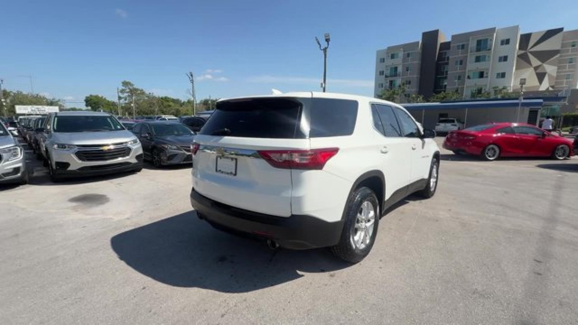 2019 Summit White /Jet Black Chevrolet Traverse LS (1GNERFKW6KJ) with an 6 3.6L engine, Automatic transmission, located at 27610 S Dixie Hwy, Homestead, FL, 33032, (305) 749-2348, 25.510241, -80.438301 - KBB.com 12 Best Family Cars. Delivers 27 Highway MPG and 18 City MPG! This Chevrolet Traverse boasts a Gas V6 3.6L/217 engine powering this Automatic transmission. WHEELS, 18 (45.7 CM) BRIGHT SILVER PAINTED ALUMINUM (STD), TRANSMISSION, 9-SPEED AUTOMATIC (STD), TIRES, P255/65R18 ALL-SEASON BLACKWALL- Photo#4
