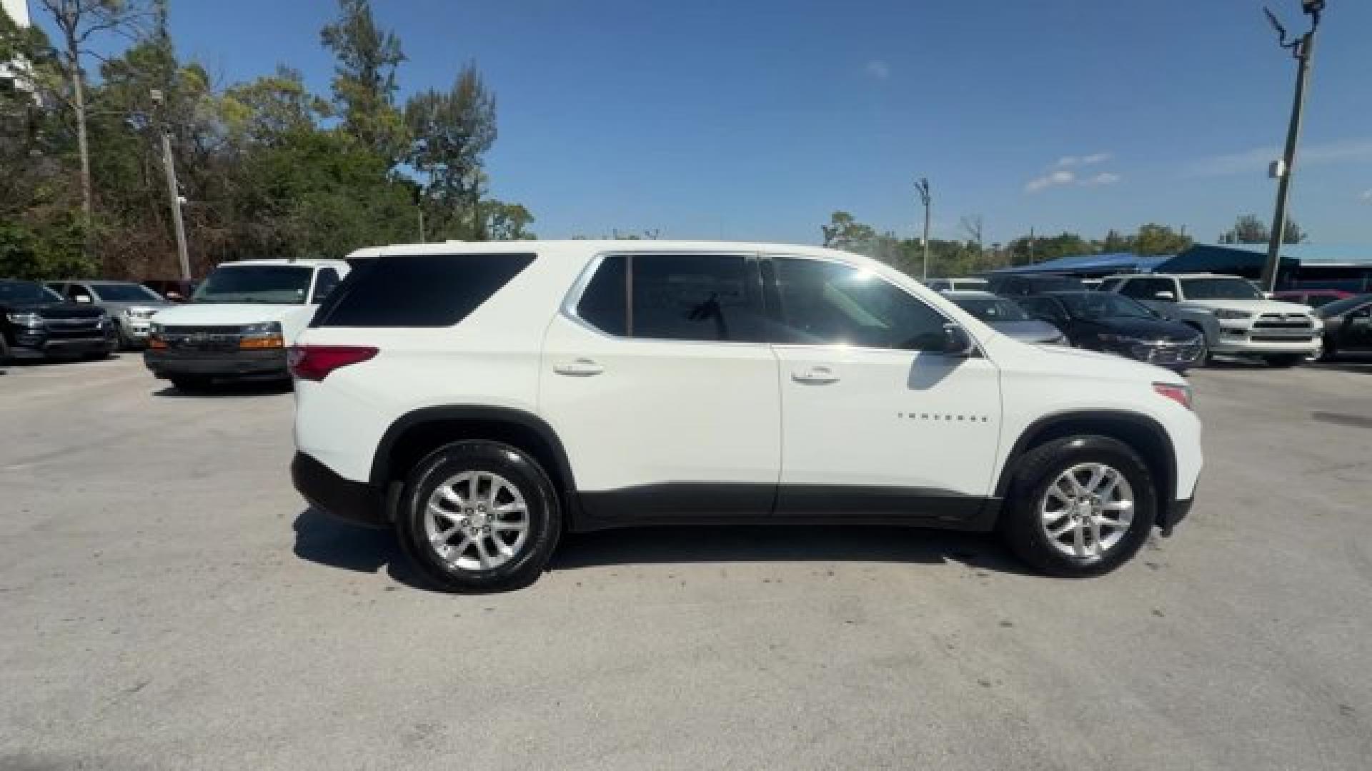 2019 Summit White /Jet Black Chevrolet Traverse LS (1GNERFKW6KJ) with an 6 3.6L engine, Automatic transmission, located at 27610 S Dixie Hwy, Homestead, FL, 33032, (305) 749-2348, 25.510241, -80.438301 - KBB.com 12 Best Family Cars. Delivers 27 Highway MPG and 18 City MPG! This Chevrolet Traverse boasts a Gas V6 3.6L/217 engine powering this Automatic transmission. WHEELS, 18 (45.7 CM) BRIGHT SILVER PAINTED ALUMINUM (STD), TRANSMISSION, 9-SPEED AUTOMATIC (STD), TIRES, P255/65R18 ALL-SEASON BLACKWALL- Photo#5