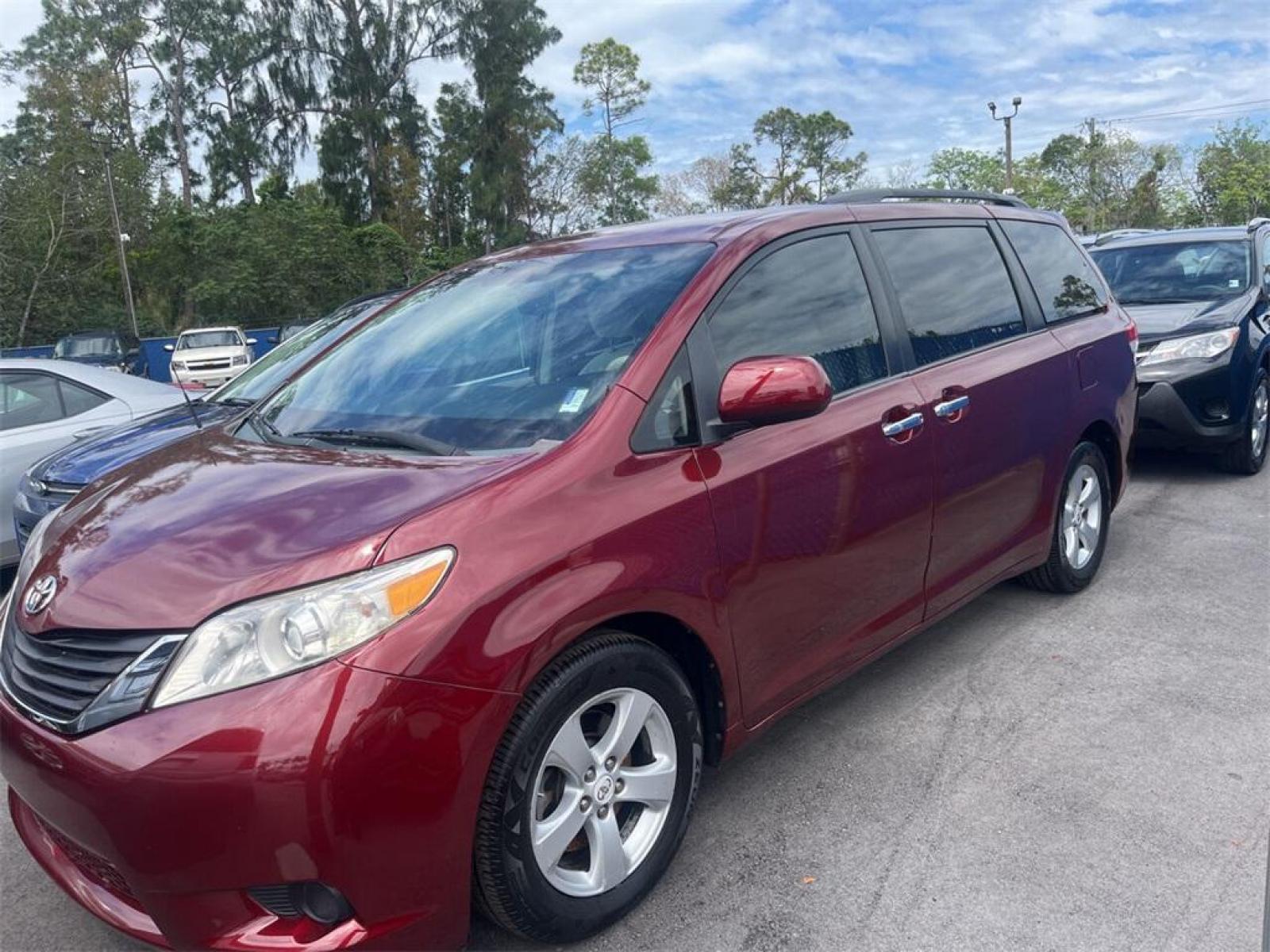 2011 Salsa Red Pearl Toyota Sienna Base (5TDKK3DC2BS) with an 3.5L V6 SMPI DOHC engine, Automatic transmission, located at 27610 S Dixie Hwy, Homestead, FL, 33032, (305) 749-2348, 25.510241, -80.438301 - Photo #1