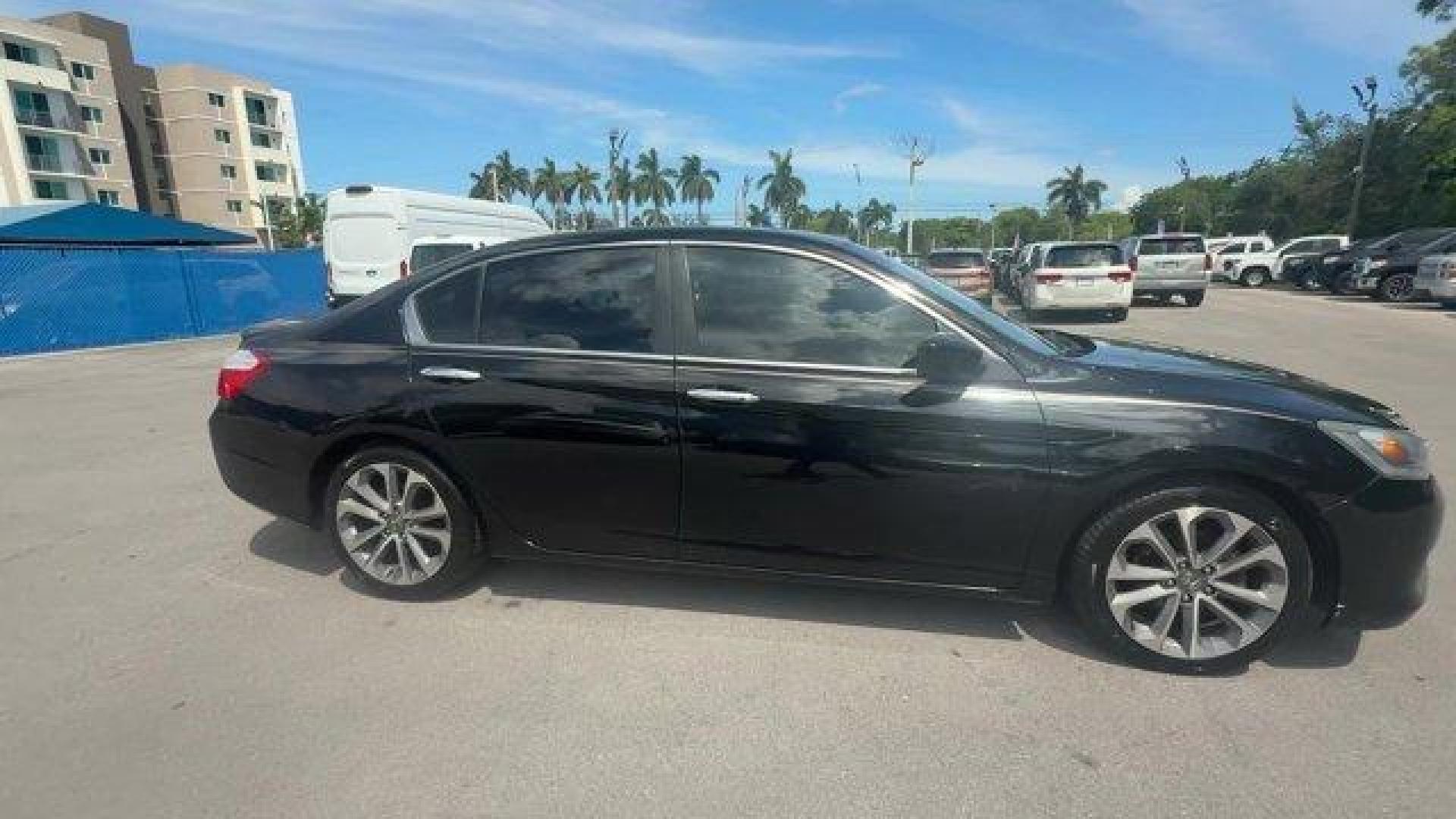2013 Black Honda Accord Sdn Sport (1HGCR2F57DA) with an 4 2.4L engine, Variable transmission, located at 27610 S Dixie Hwy, Homestead, FL, 33032, (305) 749-2348, 25.510241, -80.438301 - IIHS Top Safety Pick. Boasts 35 Highway MPG and 26 City MPG! This Honda Accord Sdn boasts a Gas I4 2.4L/144 engine powering this Variable transmission. Vehicle Stability Assist (VSA) w/traction control, Variable intermittent flush windshield wipers, Tire pressure monitoring system.*This Honda Accord - Photo#4