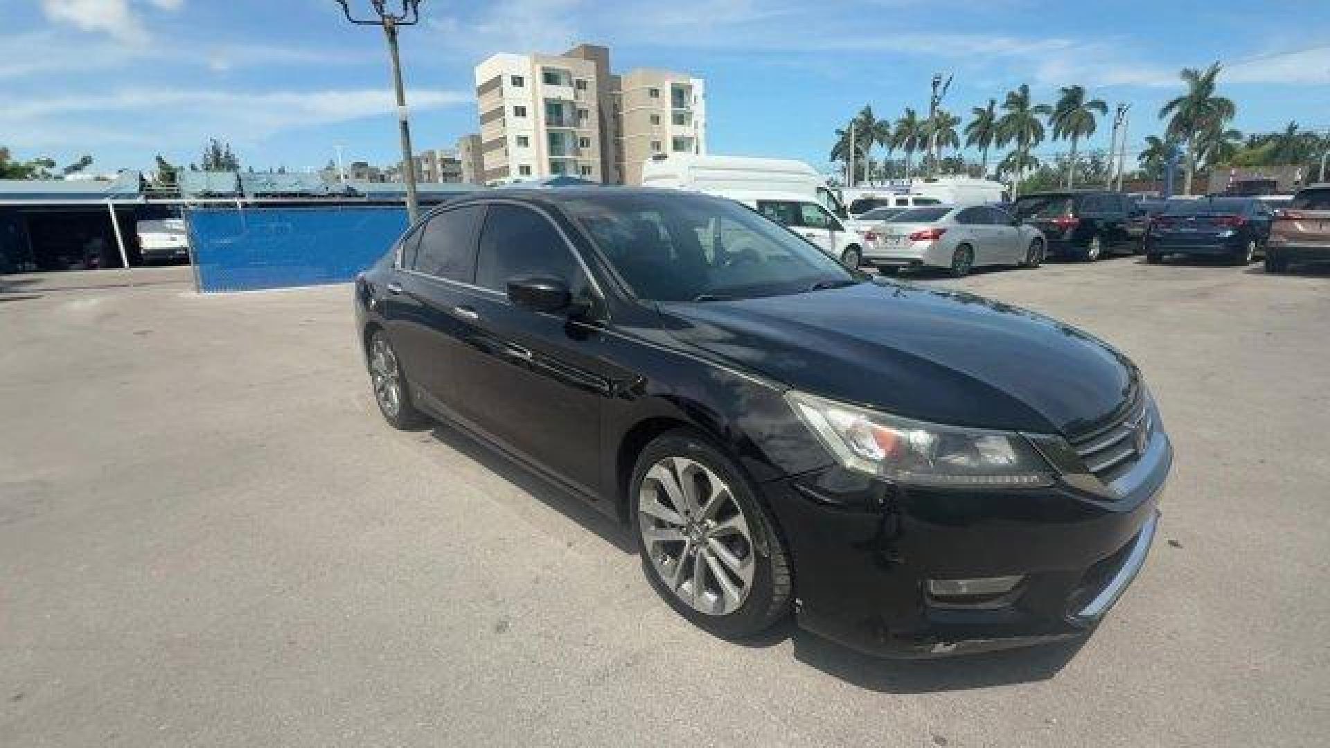 2013 Black Honda Accord Sdn Sport (1HGCR2F57DA) with an 4 2.4L engine, Variable transmission, located at 27610 S Dixie Hwy, Homestead, FL, 33032, (305) 749-2348, 25.510241, -80.438301 - IIHS Top Safety Pick. Boasts 35 Highway MPG and 26 City MPG! This Honda Accord Sdn boasts a Gas I4 2.4L/144 engine powering this Variable transmission. Vehicle Stability Assist (VSA) w/traction control, Variable intermittent flush windshield wipers, Tire pressure monitoring system.*This Honda Accord - Photo#5