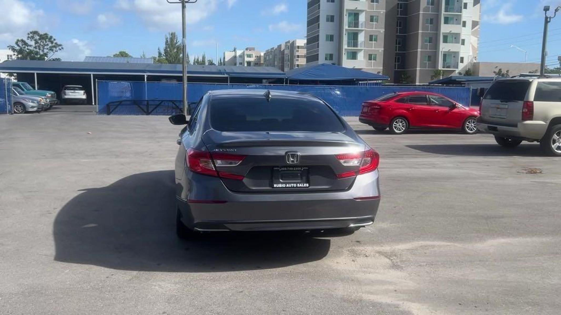 2020 Modern Steel Metallic Honda Accord EX (1HGCV1F43LA) with an 1.5T I4 DOHC 16V Turbocharged VTEC engine, CVT transmission, located at 27610 S Dixie Hwy, Homestead, FL, 33032, (305) 749-2348, 25.510241, -80.438301 - Photo #3