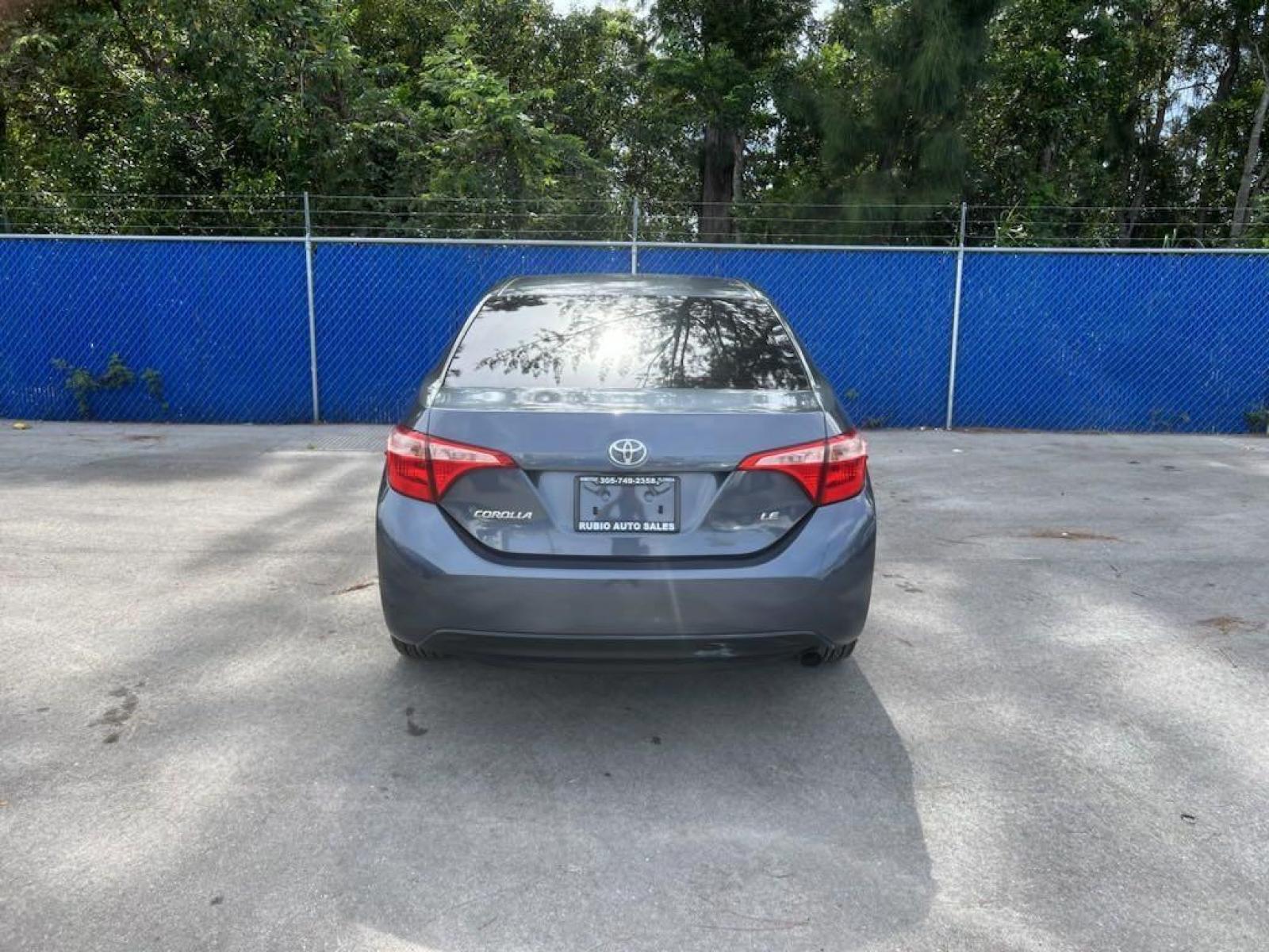 2019 Slate Metallic /Black Toyota Corolla L (5YFBURHE1KP) with an 1.8L I4 DOHC engine, CVT transmission, located at 27610 S Dixie Hwy, Homestead, FL, 33032, (305) 749-2348, 25.510241, -80.438301 - Photo #3