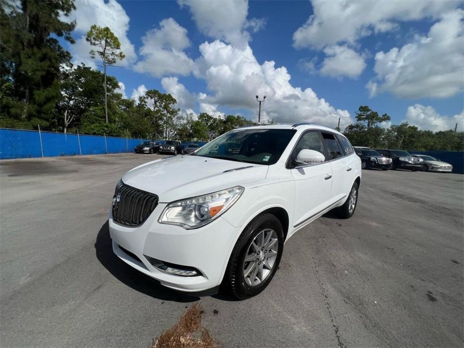 2016 Summit White /Light Titanium Buick Enclave Leather Group (5GAKRBKD9GJ) with an 3.6L V6 SIDI VVT engine, Automatic transmission, located at 27610 S Dixie Hwy, Homestead, FL, 33032, (305) 749-2348, 25.510241, -80.438301 - Photo #0
