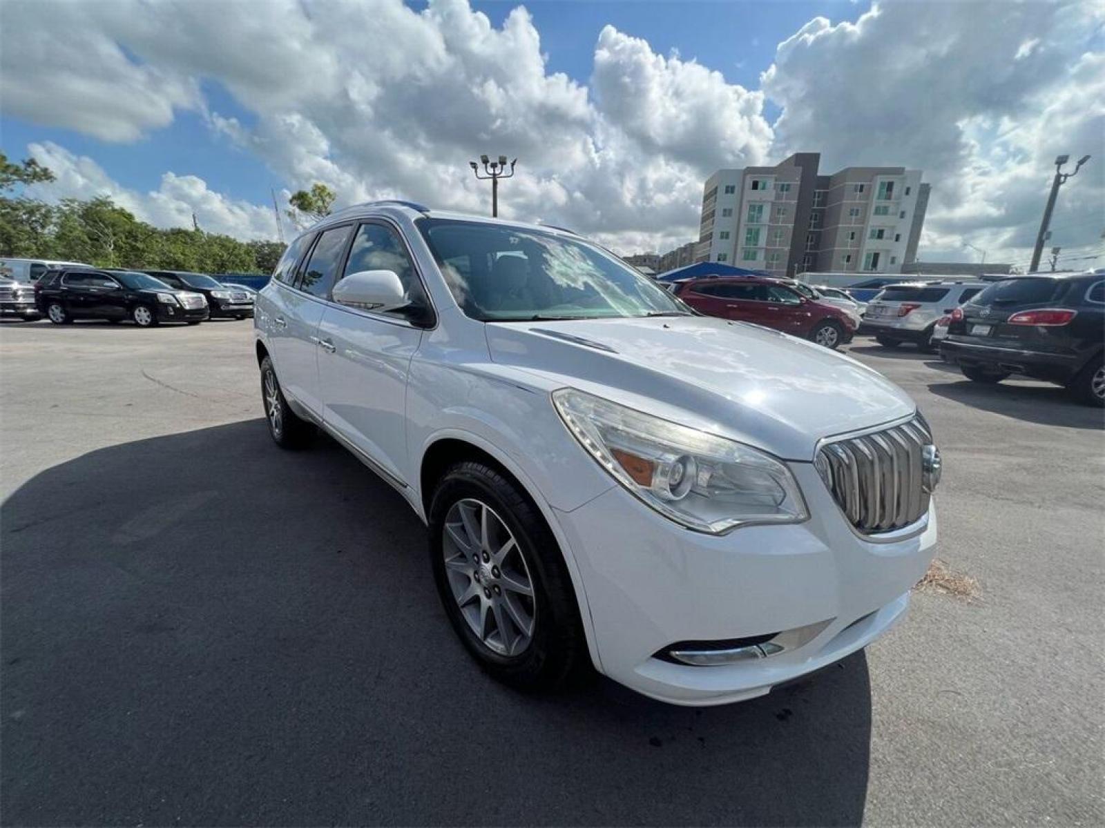 2016 Summit White /Light Titanium Buick Enclave Leather Group (5GAKRBKD9GJ) with an 3.6L V6 SIDI VVT engine, Automatic transmission, located at 27610 S Dixie Hwy, Homestead, FL, 33032, (305) 749-2348, 25.510241, -80.438301 - Photo #2