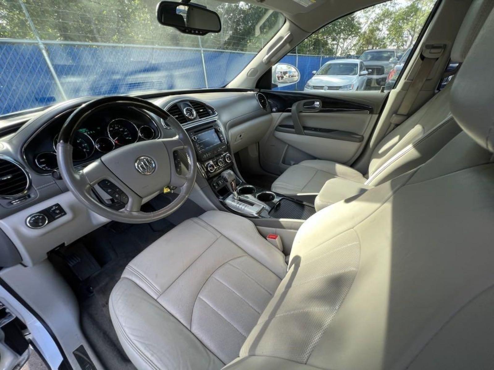2016 Summit White /Light Titanium Buick Enclave Leather Group (5GAKRBKD9GJ) with an 3.6L V6 SIDI VVT engine, Automatic transmission, located at 27610 S Dixie Hwy, Homestead, FL, 33032, (305) 749-2348, 25.510241, -80.438301 - Photo #9