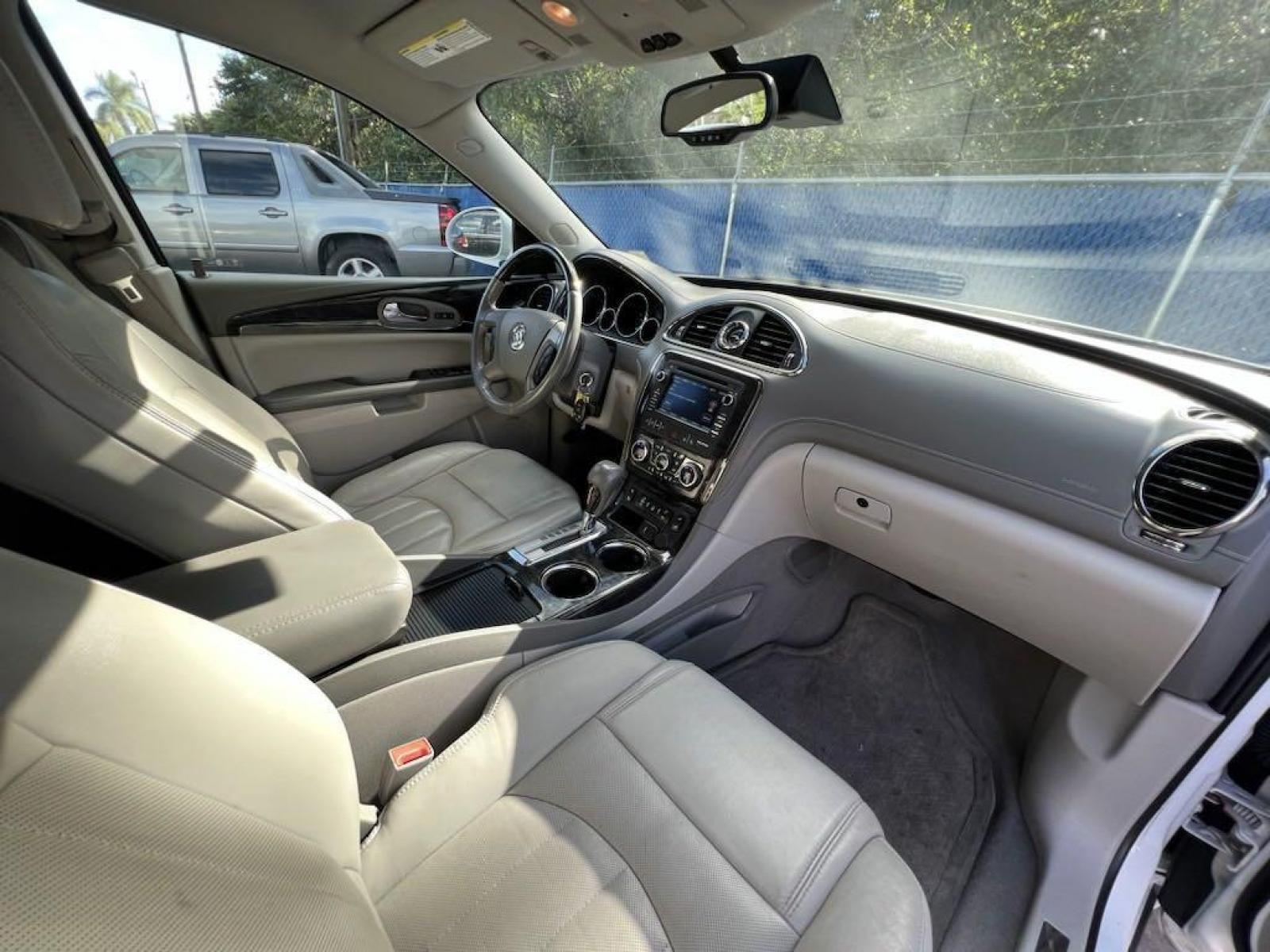 2016 Summit White /Light Titanium Buick Enclave Leather Group (5GAKRBKD9GJ) with an 3.6L V6 SIDI VVT engine, Automatic transmission, located at 27610 S Dixie Hwy, Homestead, FL, 33032, (305) 749-2348, 25.510241, -80.438301 - Photo #19