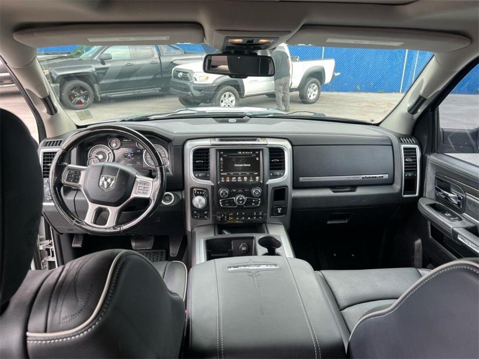 2014 Bright Silver Metallic Clearcoat /Black Ram 1500 Laramie Longhorn (1C6RR7WT2ES) with an HEMI 5.7L V8 Multi Displacement VVT engine, Automatic transmission, located at 27610 S Dixie Hwy, Homestead, FL, 33032, (305) 749-2348, 25.510241, -80.438301 - Photo #6