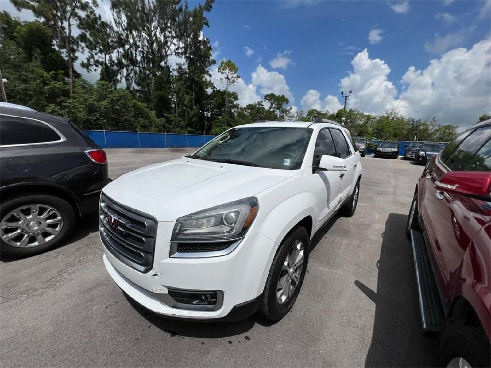 2016 Summit White /Dark Cashmere GMC Acadia SLT-1 (1GKKRRKDXGJ) with an 3.6L V6 SIDI engine, Automatic transmission, located at 27610 S Dixie Hwy, Homestead, FL, 33032, (305) 749-2348, 25.510241, -80.438301 - Photo #0