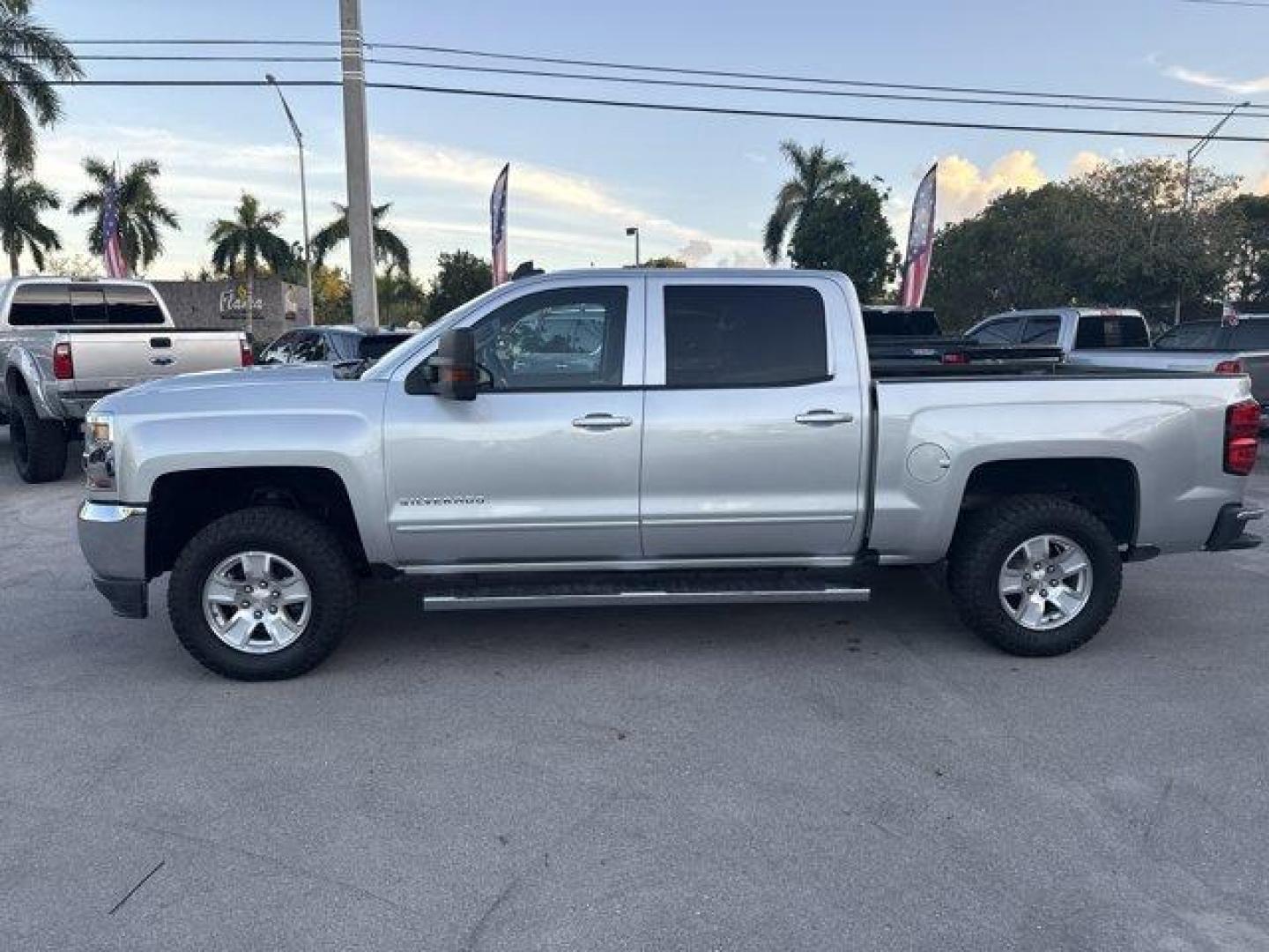 2018 Silver Ice Metallic /Dark Ash with Jet Black Interior Accents Chevrolet Silverado 1500 LT (3GCPCREC8JG) with an 8 5.3L engine, Automatic transmission, located at 27610 S Dixie Hwy, Homestead, FL, 33032, (305) 749-2348, 25.510241, -80.438301 - KBB.com 10 Most Awarded Brands. Delivers 23 Highway MPG and 16 City MPG! This Chevrolet Silverado 1500 boasts a Gas/Ethanol V8 5.3L/325 engine powering this Automatic transmission. WIRELESS CHARGING, WHEELS, 17 X 8 (43.2 CM X 20.3 CM) BRIGHT MACHINED ALUMINUM (STD), TRANSMISSION, 6-SPEED AUTOMATIC, - Photo#1