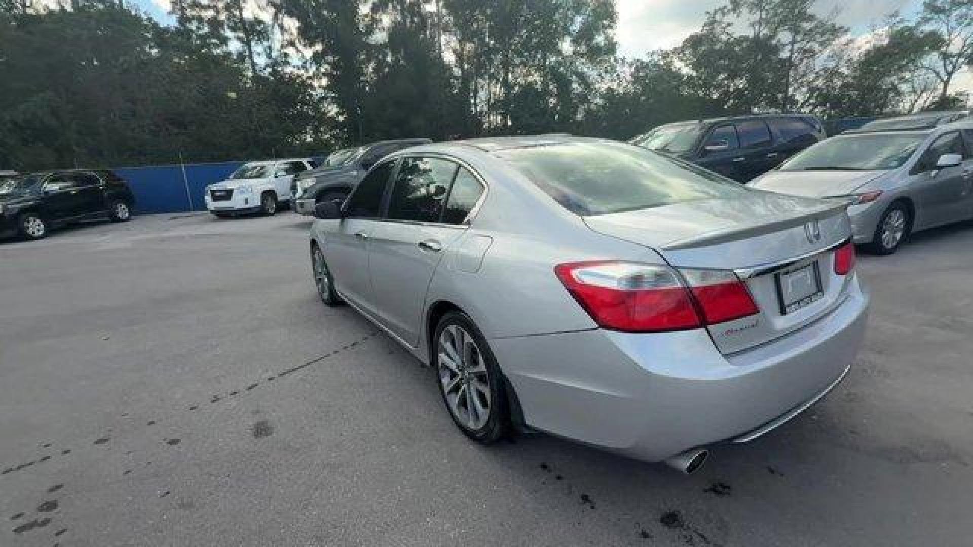 2014 Silver Honda Accord Sedan Sport (1HGCR2F5XEA) with an 4 2.4 L engine, Variable transmission, located at 27610 S Dixie Hwy, Homestead, FL, 33032, (305) 749-2348, 25.510241, -80.438301 - IIHS Top Safety Pick+. Only 101,295 Miles! Boasts 34 Highway MPG and 26 City MPG! This Honda Accord Sedan delivers a Regular Unleaded I-4 2.4 L/144 engine powering this Variable transmission. Window Grid Antenna, Wheels: 18 Alloy, Vinyl Door Trim Insert.* This Honda Accord Sedan Features the Followi - Photo#2