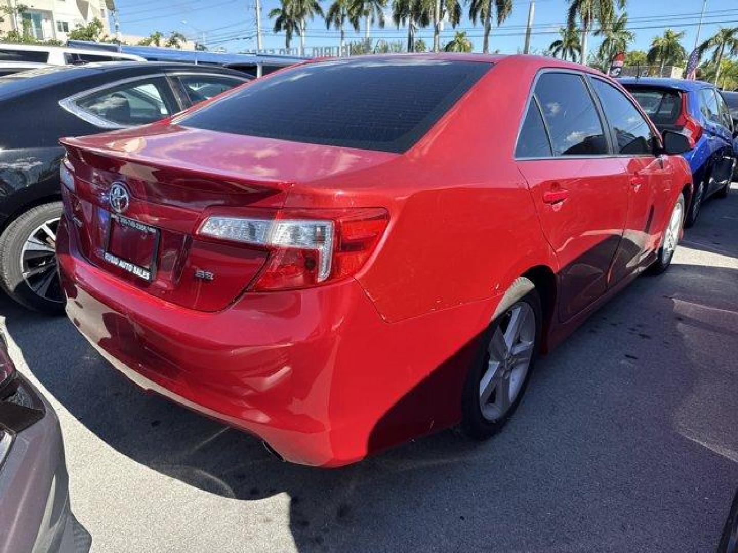 2013 Red Toyota Camry (4T1BF1FK4DU) with an 4 2.5L engine, Automatic transmission, located at 27610 S Dixie Hwy, Homestead, FL, 33032, (305) 749-2348, 25.510241, -80.438301 - KBB.com 10 Best New Sedans Under $25,000. Only 119,306 Miles! Boasts 35 Highway MPG and 25 City MPG! This Toyota Camry delivers a Gas I4 2.5L/152 engine powering this Automatic transmission. Whiplash-lessening front seats, Vehicle stability control, Variable assist pwr rack and pinion steering.* T - Photo#2
