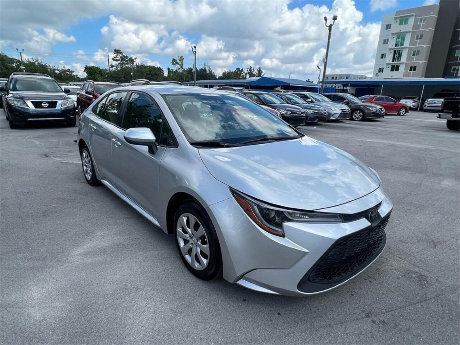 2020 Classic Silver Metallic Toyota Corolla LE (JTDEPRAE9LJ) with an 1.8L I4 DOHC 16V engine, CVT transmission, located at 27610 S Dixie Hwy, Homestead, FL, 33032, (305) 749-2348, 25.510241, -80.438301 - Photo #0
