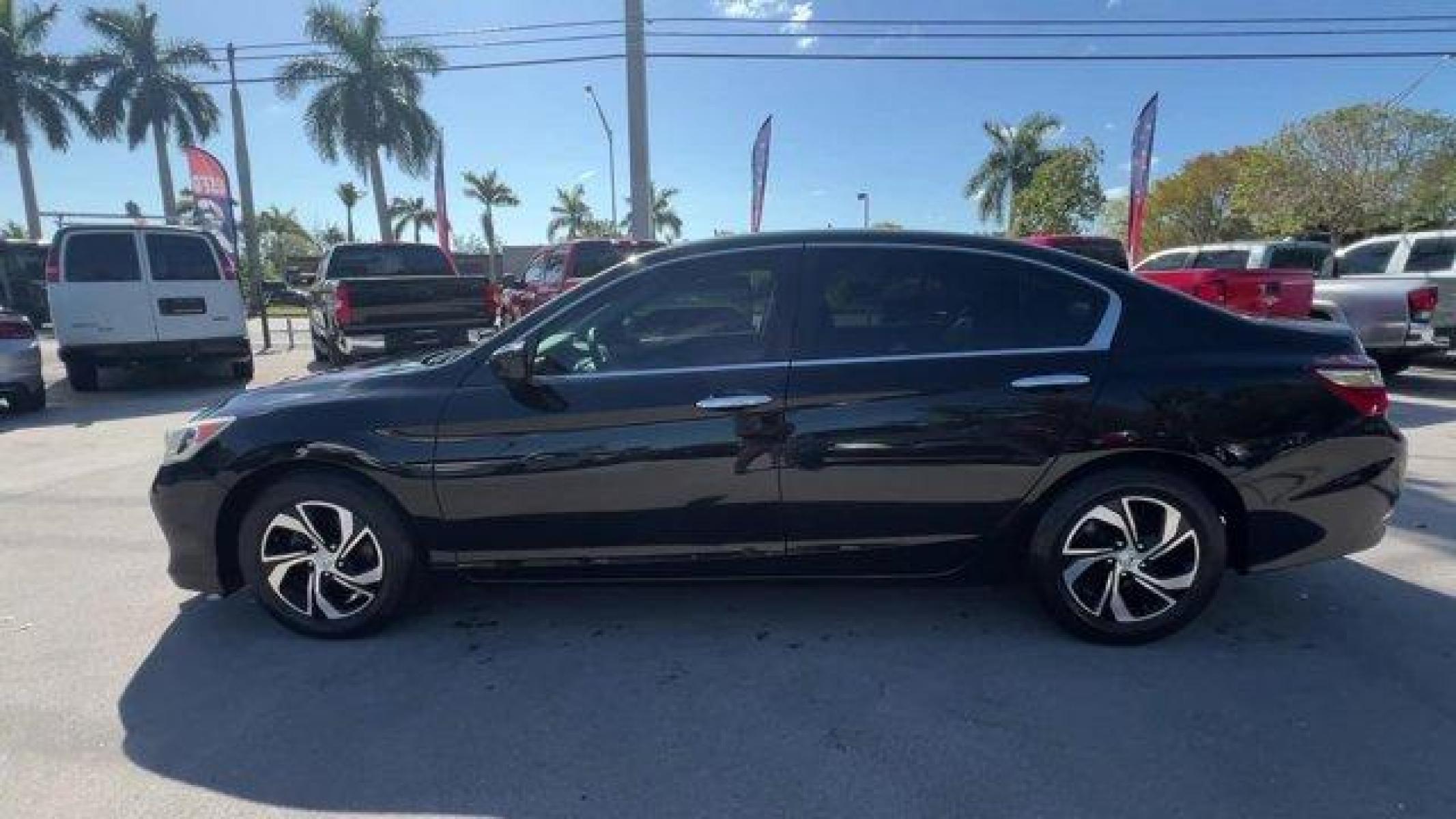 2016 Black Honda Accord Sedan LX (1HGCR2F32GA) with an 4 2.4 L engine, Variable transmission, located at 27610 S Dixie Hwy, Homestead, FL, 33032, (305) 749-2348, 25.510241, -80.438301 - KBB.com Brand Image Awards. Scores 37 Highway MPG and 27 City MPG! This Honda Accord Sedan delivers a Regular Unleaded I-4 2.4 L/144 engine powering this Variable transmission. Window Grid Antenna, Wheels: 16 Alloy, VSA Electronic Stability Control (ESC).* This Honda Accord Sedan Features the Follow - Photo #1