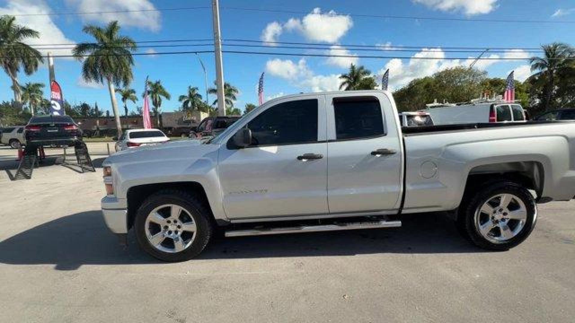 2014 Silver Chevrolet Silverado 1500 Work Truck (1GCRCPEH7EZ) with an 6 4.3L engine, Automatic transmission, located at 27610 S Dixie Hwy, Homestead, FL, 33032, (305) 749-2348, 25.510241, -80.438301 - NACTOY 2014 North American Truck of the Year. Boasts 24 Highway MPG and 18 City MPG! This Chevrolet Silverado 1500 delivers a Gas/Ethanol V6 4.3L/262 engine powering this Automatic transmission. TRANSMISSION, 6-SPEED AUTOMATIC, ELECTRONICALLY CONTROLLED with overdrive and tow/haul mode. Includes Cru - Photo#1