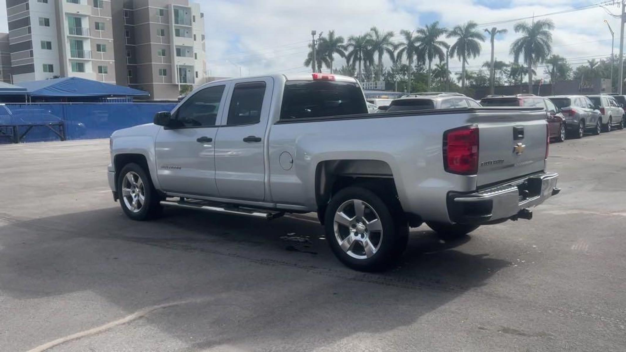 2014 Silver Ice Metallic /Jet Black/Dark Ash Chevrolet Silverado 1500 Work Truck (1GCRCPEH7EZ) with an EcoTec3 4.3L V6 Flex Fuel engine, Automatic transmission, located at 27610 S Dixie Hwy, Homestead, FL, 33032, (305) 749-2348, 25.510241, -80.438301 - Photo #10