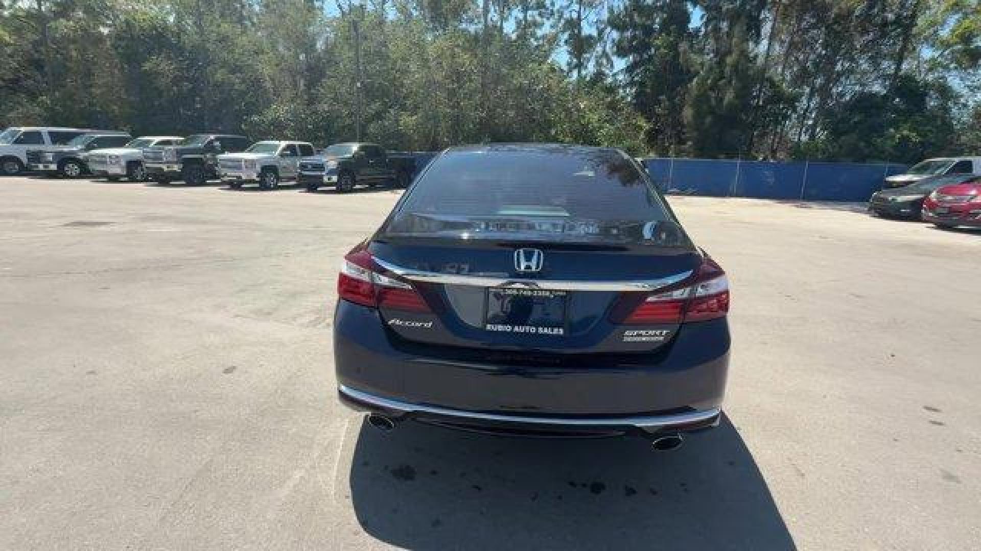 2017 Blue Honda Accord Sedan Sport Special Edition (1HGCR2F18HA) with an 4 2.4 L engine, Variable transmission, located at 27610 S Dixie Hwy, Homestead, FL, 33032, (305) 749-2348, 25.510241, -80.438301 - IIHS Top Safety Pick+. Only 63,184 Miles! Scores 34 Highway MPG and 26 City MPG! This Honda Accord Sedan boasts a Regular Unleaded I-4 2.4 L/144 engine powering this Variable transmission. Window Grid Antenna, Wheels: 19 Alloy, VSA Electronic Stability Control (ESC).*This Honda Accord Sedan Comes Eq - Photo#3