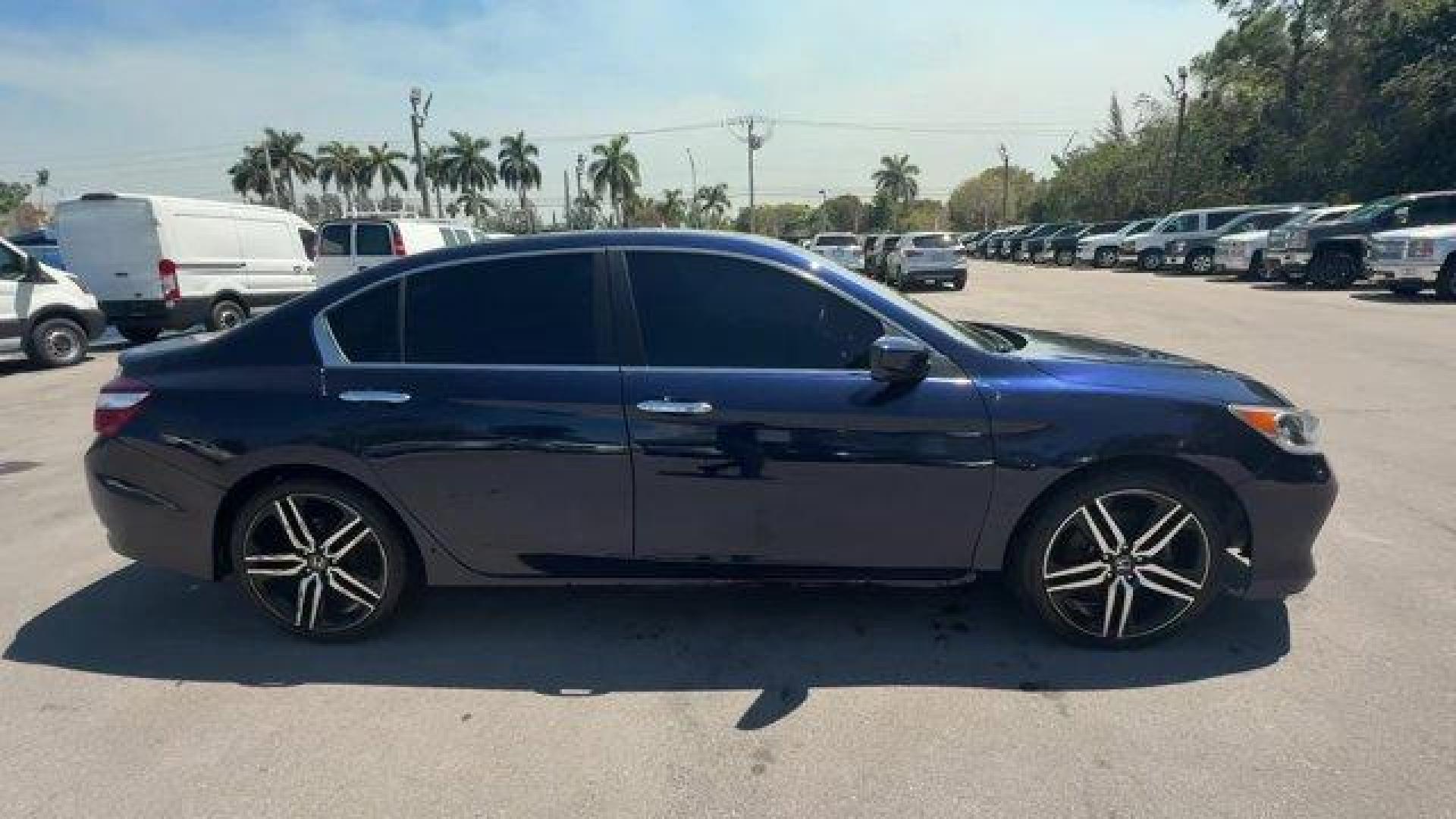 2017 Blue Honda Accord Sedan Sport Special Edition (1HGCR2F18HA) with an 4 2.4 L engine, Variable transmission, located at 27610 S Dixie Hwy, Homestead, FL, 33032, (305) 749-2348, 25.510241, -80.438301 - IIHS Top Safety Pick+. Only 63,184 Miles! Scores 34 Highway MPG and 26 City MPG! This Honda Accord Sedan boasts a Regular Unleaded I-4 2.4 L/144 engine powering this Variable transmission. Window Grid Antenna, Wheels: 19 Alloy, VSA Electronic Stability Control (ESC).*This Honda Accord Sedan Comes Eq - Photo#5