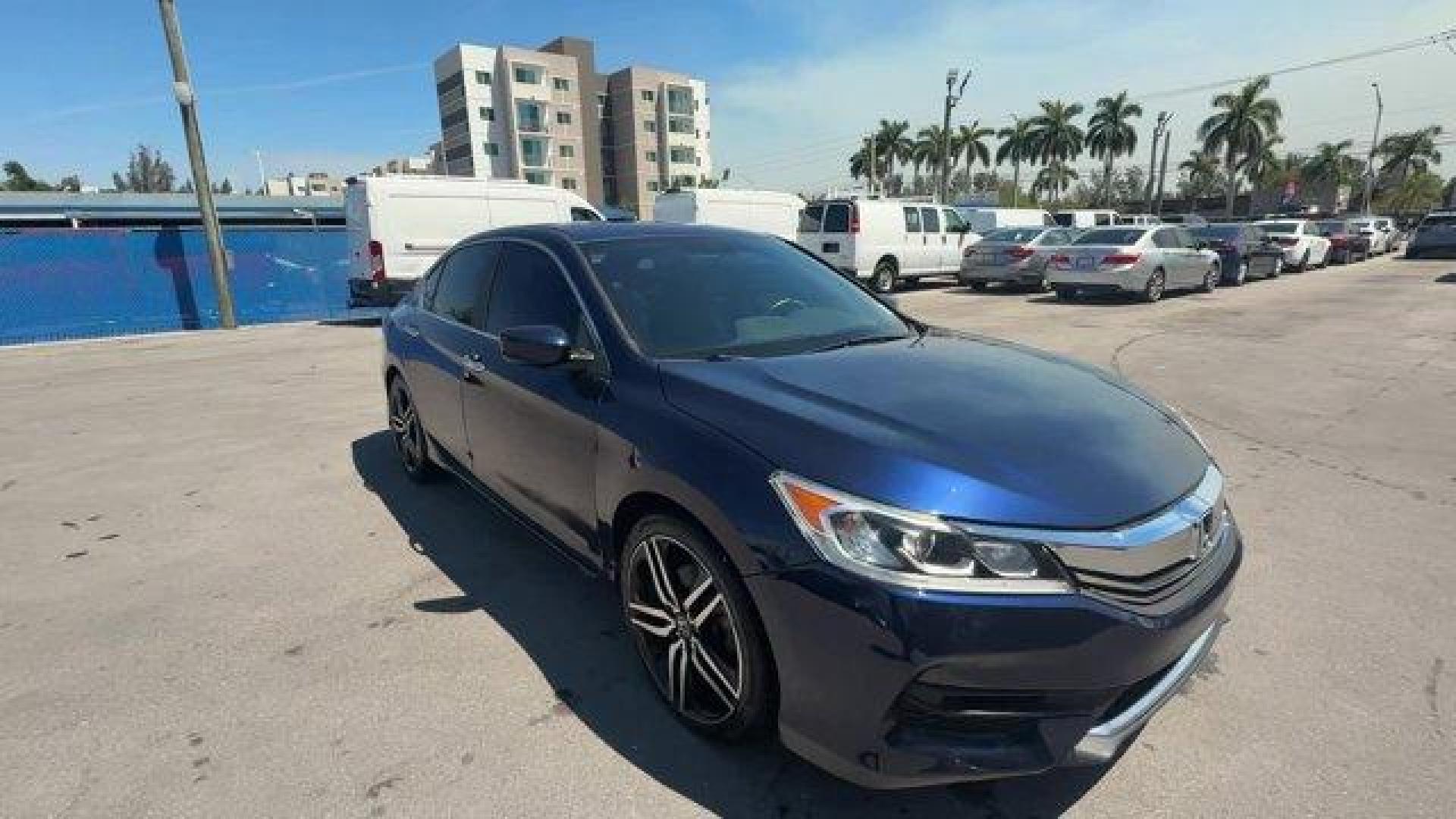 2017 Blue Honda Accord Sedan Sport Special Edition (1HGCR2F18HA) with an 4 2.4 L engine, Variable transmission, located at 27610 S Dixie Hwy, Homestead, FL, 33032, (305) 749-2348, 25.510241, -80.438301 - IIHS Top Safety Pick+. Only 63,184 Miles! Scores 34 Highway MPG and 26 City MPG! This Honda Accord Sedan boasts a Regular Unleaded I-4 2.4 L/144 engine powering this Variable transmission. Window Grid Antenna, Wheels: 19 Alloy, VSA Electronic Stability Control (ESC).*This Honda Accord Sedan Comes Eq - Photo#6